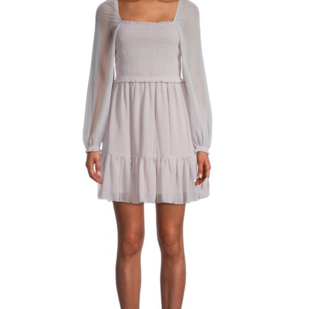 NWT - RD Style Harper Dress Size Large - Cream Long Sleeve Dress